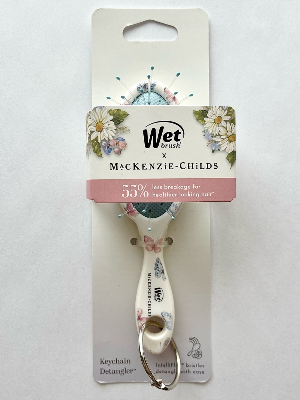 MacKenzie-Childs × Wet Brush Detangling Keychain Mini Brush Butterfly Hill